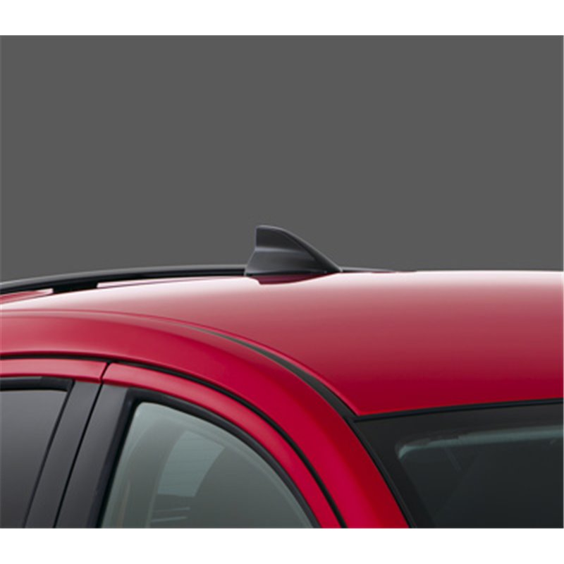 Antenne requin peinte Noir brillant pour Mazda 2 DJ1