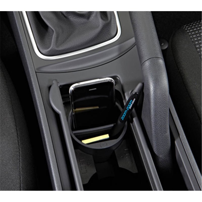 Boîte Rangement Console Centrale Voiture | Avec Porte-Gobelet | ABS Noir | Compatible La Plupart Des Modèles