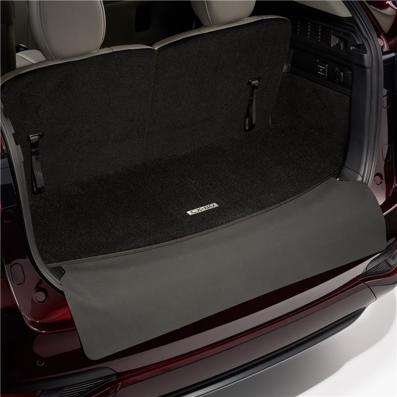 Tapis de coffre avec protection repliable de pare-chocs  type court