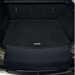 Tapis de coffre avec protection repliable de pare-chocs