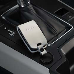 Housse de protection de clé Cuir Blanc